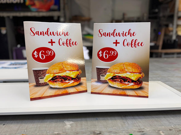 Acrylic Table Sign 8.5"x11"