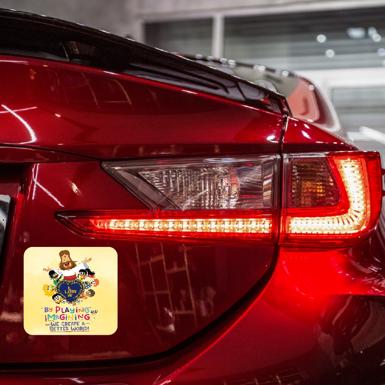 LGW Car Decal - By Playing and Imagining