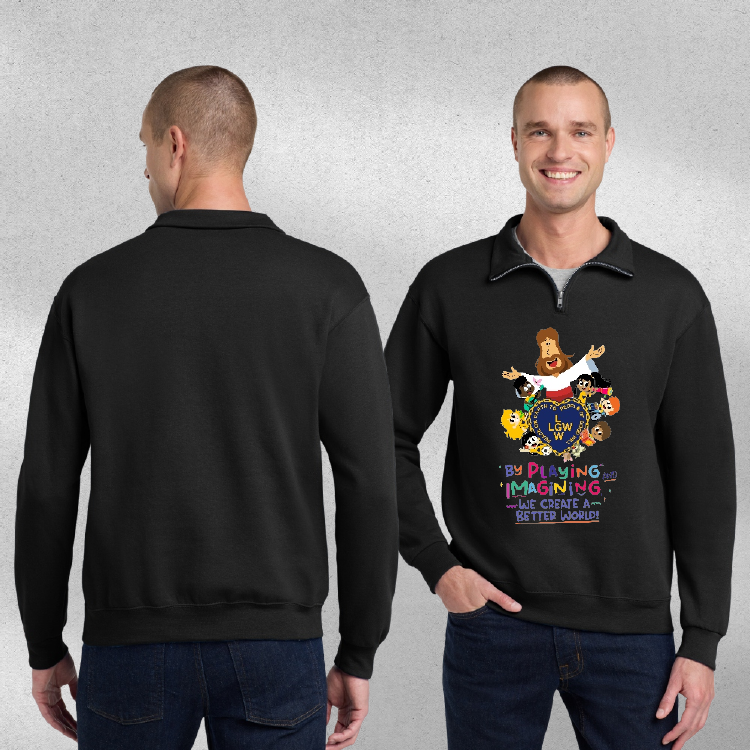 LGW Men's Quarter-Zip Pullover - By Playing and Imagining